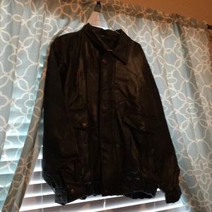 Men’s look like leather Jacket faux leather